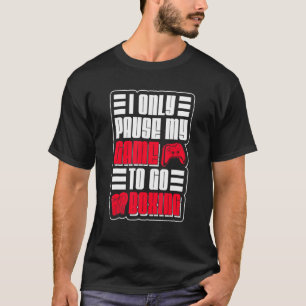 Ik Pauzeer Mijn Game Alleen Om Te Gaan Boksen Game T-shirt