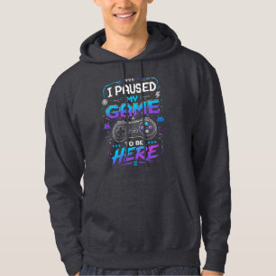 Ik Pauzeerde Mijn Game Hoodie - Cadeau voor Gamers