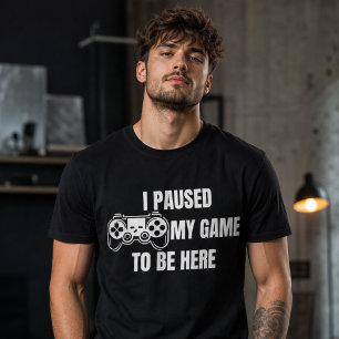 Ik Pauzeerde Mijn Game Retro Gamer Humor T-shirt