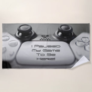 "Ik pauzeerde mijn spel om hier te zijn" Gaming ve Strandlaken