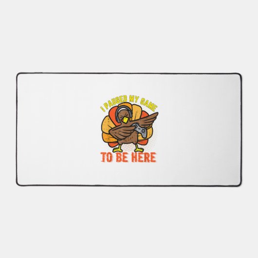 Ik pauzeerde mijn spel om hier te zijn Grappige Ga Bureaumat (Voorkant)