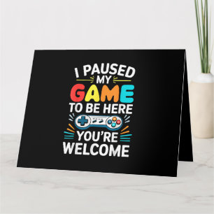 Ik pauzeerde mijn spel om hier te zijn Shirt Manne Kaart