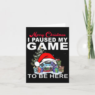 Ik pauzeerde mijn spel om hier vrolijke kerstpremi kaart