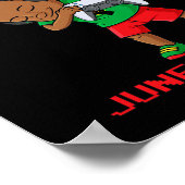 Ik pauzeerde mijn spel voor Juneteenth Dabbing Boy Poster (Hoek)