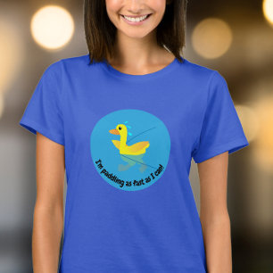 Ik peddel zo hard als ik kan Motiverende Eenden T-shirt