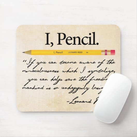 Ik, Pencil Leonard Read Mousepad Muismat (Met muis)
