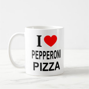 IK ❤️ PEPPERONI PIZZA IK HOU VAN PEPPERONI PIZZA I KOFFIEMOK