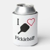 Ik ❤️ Pickleball! Blikjeskoeler (Blikje Voorkant)