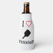 Ik ❤️ Pickleball! Flesjeskoeler (Fles Voorkant)