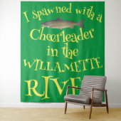 Ik piepte met een cheerleader in de Willamette Wandkleed (In situ)