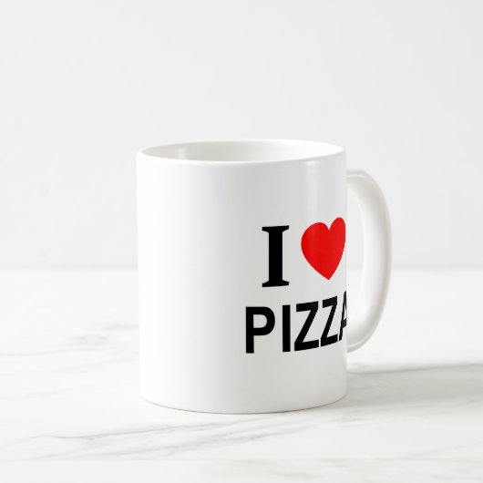 IK ❤️ PIZZA I LIEFT VAN PIZZA I HEART PIZZA MOK (Voorkant rechts)