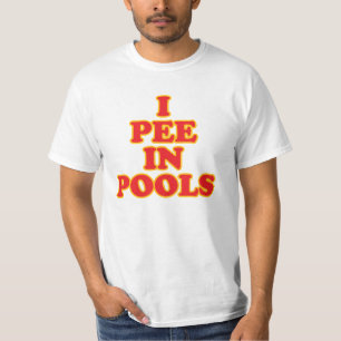 Ik plaag in pools grappige zwemvakantie in de zome t-shirt