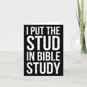 Ik plaatste de stud in Bijbelstudie Funny Christia Kaart