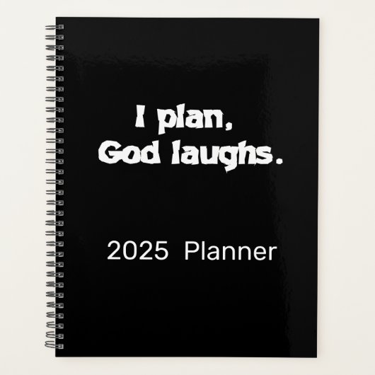 Ik plan God lacht | Planner Notitieboek Journal (Voorkant)