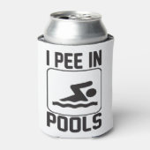 Ik plas in het zwembad blikjeskoeler (Blikje Voorkant)