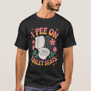 Ik plas op toiletbrillen t-shirt