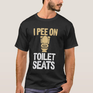 Ik plas op toiletbrillen t-shirt