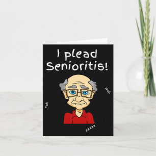 Ik pleit voor seniorisme. Oude senior Man vrouw ou Kaart