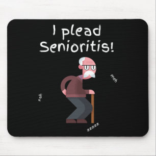 Ik pleit voor seniorisme. Oude senior Man vrouw ou Muismat