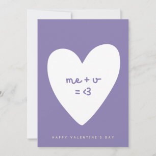 ik plus jou is liefde valentijnskaart feestdagenkaart
