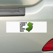 Ik pomp mijn eigen gas niet bumpersticker (Op auto)
