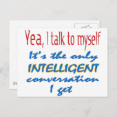 Ik praat met mezelf briefkaart (Voorkant / Achterkant)