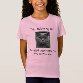 Ik praat met mijn kat |  geld t-shirt