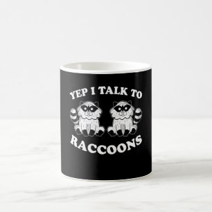 Ik praat met Raccoons Animal Panda Raccoon Motif G Koffiemok