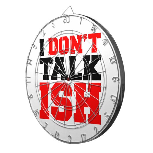 Ik praat niet over ISH Dartbord (Voorkant Rechts)