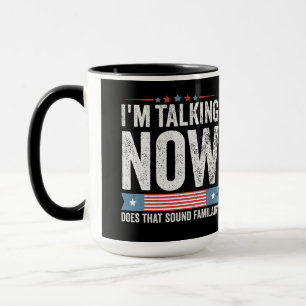 Ik praat nu Trump Kamala Presidentiële debat  Mok