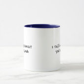 Ik praat onzin over jou in Elvish Funny Mok (Midden)