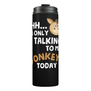 Ik praat vandaag alleen met mijn ezels thermosbeker