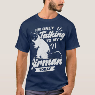 Ik praat vandaag alleen met mijn man Cat Lover Gif T-shirt