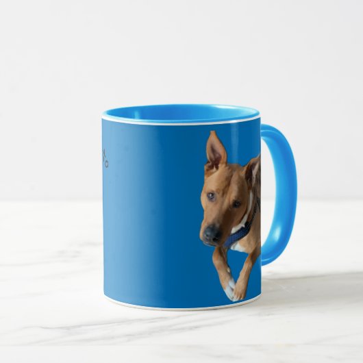 Ik praat vandaag alleen met Pet Personalized Mug Mok (Voorkant rechts)