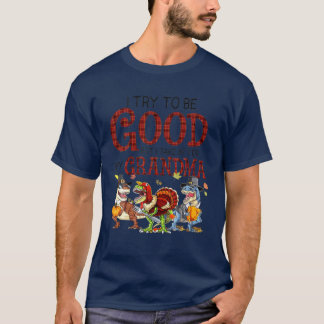 Ik probeer goed te zijn, maar ik ga achter mijn op t-shirt