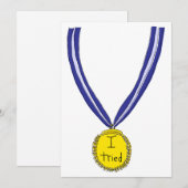 Ik probeerde medaille feestdagenkaart (Voorkant / Achterkant)