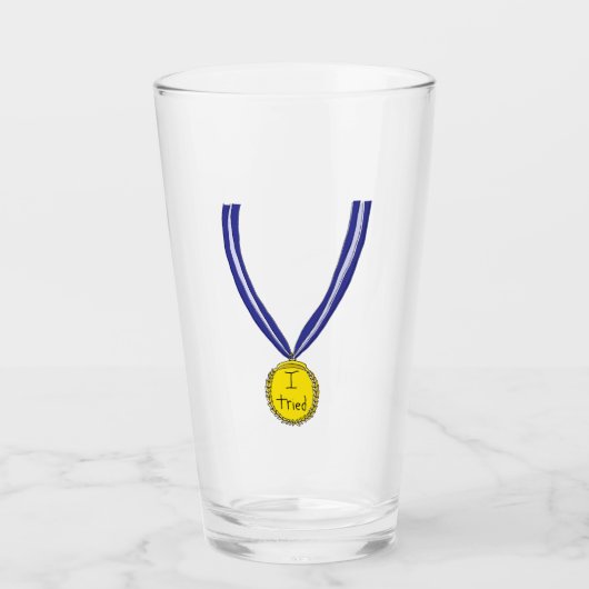 Ik probeerde medaille glas (Voorkant)