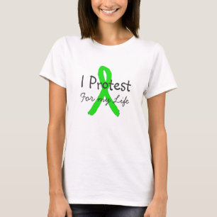 Ik protesteer voor mijn leven Lyme-ziekte bewustzi T-shirt