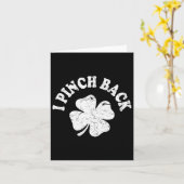Ik Punch CK Grappig St Patrick's Day Ik Pinch CK 1 Kaart (Gele Bloem)