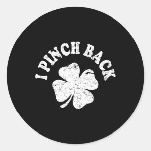 Ik Punch CK Grappig St Patrick's Day Ik Pinch CK 1 Ronde Sticker