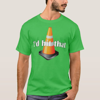 Ik raakte dat verkeer Sinaasappel Cone Grappig sle T-shirt