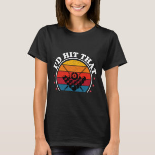 Ik raakte die poolspeler grappige biljart minnaar  t-shirt