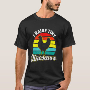 Ik raise Tiny Dinosaurs Women Girls Chicken Meme T-shirt