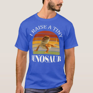 Ik raseer een kleine dinosaur Funny Bearded Dragon T-shirt