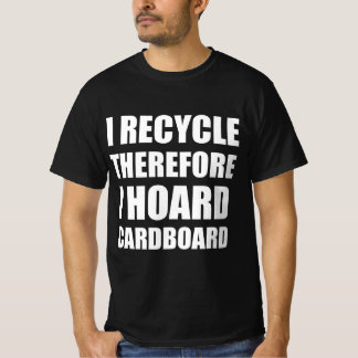 Ik recycle dus ik hamster karton t-shirt