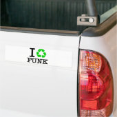 Ik recycle funk bumpersticker (Op Truck)