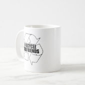 Ik recycle vriendinnen koffiemok (Voorkant links)