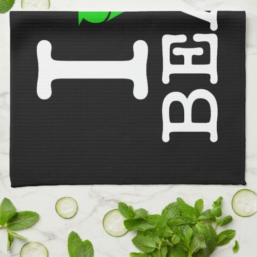 Ik Recyclen Beats Theedoek (Gevouwen)