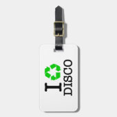 Ik Recyclen Disco Bagagelabel (Voorkant verticaal)