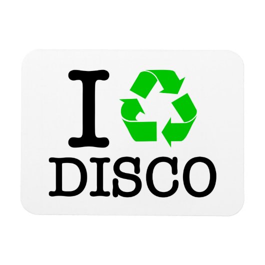 Ik Recyclen Disco Magneet (Horizontaal)